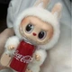 Дитяча іграшка Лабубу з пляшкою Coca-Cola Біла - зображення 3