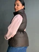Жилетка женская Lady Yep 10006 длинная с затяжкой на талии 46 коричневая - изображение 3