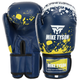 Перчатки боксерские тренировочные на липучке Mike Tyson SP-Sport 4263 размер 10 унций Blue-Yellow - изображение 1