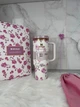 Термокружка Stanley Love Shack Fancy 40 oz (1180 мл) білий з рожевими квітами у подарунковій коробці - изображение 3
