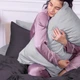 Комплект постельного белья MirSon Satin Premium Smoke 0251+0240 2 x 143 x 210 см (2200000689221) - изображение 6