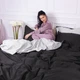 Комплект постільної білизни MirSon Satin Premium Greyness 0251+0055 2 x 143 x 210 см (2200000689245) - зображення 3