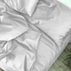 Простынь на резинке MirSon Satin Light Pro 10-001 Snow White 80 х 200 см (2200010168969) - изображение 1