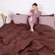 Комплект постельного белья MirSon Satin Premium Cappuccino 0165+0211 175 x 210 см (2200000688453) - изображение 1