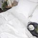 Простынь на резинке MirSon Satin Premium 0001 Moko White 140 х 200 см (2200001076792) - изображение 2
