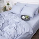 Простынь на резинке MirSon Satin Premium 0843 Grey Blue 140 х 200 см (2200002024822) - изображение 6