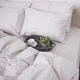 Простынь на резинке MirSon Satin Premium 0841 Powder 90 х 190 см (2200002024099) - изображение 7