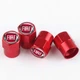 Ковпачки на ніпель для Фіат Alitek Short Red Fiat Logo RED, 4 шт (673770) - зображення 2