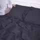 Простынь MirSon Satin ELIT Graphite 150 х 220 см (2200011248431) - изображение 2