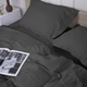 Простынь MirSon Satin Stripe 30-0012 Dark Gray 220 х 240 см (2200005252185) - изображение 3