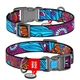 Нашийник WAUDOG Nylon з QR адресником, пластикова пряжка-фастекс "Літо" M (4823089312279) - зображення 1