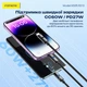 Кабель для зарядки Foneng XS10 Type-C 3A Type-C на Type-C + Type-C 60W 1.2 м 2-в-1 универсальный смарт интернет шнур для быстрой зарядки айфона iPhone телефона ноутбука смартбука павербанка роутера шнуры для ноутбуков смартфонов и планшетов белый - изображение 4