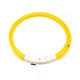 Світлодіодний LED нашийник Lesko L-18 Yellow M USB водовідштовхувальний, що світиться, для собак і котів - зображення 1