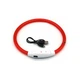 Світлодіодний LED нашийник Lesko L-18 Red S USB водовідштовхувальний, що світиться, для собак і котів - зображення 4