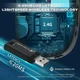 Беспроводные игровые наушники Attack Shark L90 Tri-Mode с микрофоном (Черные, BT/2.4G/AUX, 40 мм) - изображение 3