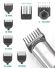 Акумуляторний триммер для стрижки бороди та вусів з USB та LED-дисплеєм VGR V-105 Pro Чорний + Масло для змащення лез - изображение 7