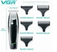 Машинка тример для стрижки волосся бороди бодігpуммер MicroUSB VGR V-030 Professional - изображение 3