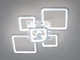 Светодиодная люстра 8060 хром 95Вт с пультом для гостиной 8060/2+3HR LED 3color dimmer - изображение 3