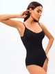 Жіночий коригуючий боді Body Slim на бретелях, утягуюча білизна Розмір 2XL Black - зображення 2