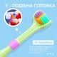 Зубна щітка "YaLina" тристороння дитяча з фігуркою Спанч Боб «SpongeBob SquarePants» жовтий - зображення 5