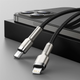 Kabel Baseus Cafule Type-C do Lightning 20W PD 0.25 m Black (CATLJK-01) - obraz 6