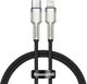Kabel Baseus Cafule Type-C do Lightning 20W PD 0.25 m Black (CATLJK-01) - obraz 1