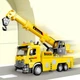 Інерційна машинка Автокран іграшка зі звуком і підсвічуванням Truck Жовтий - зображення 4