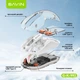 Мышь аккумуляторная BAVIN G-K-992 RGB Wireless 2.4G Plug-and-play DPI Bluetooth 5.1 White - изображение 8