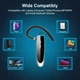 Беспроводная bluetooth гарнитура New Bee LC-B41 HD Call с шумопоглощением Black - изображение 4