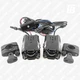 Фары FlareBeam FG-moto-C07 противотуманные (ПТФ) LED с проводом и кнопкой на дугу стробоскоп 12 В (жёлтый + белый свет) - изображение 7