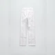 Джинси ZARA - High Waisted Straight Leg White Denim Jeans with Patchwork Detail 36 Білі (6688\210\250) - изображение 8