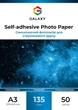 Фотобумага Galaxy A3 (50л) 135г/м2 Самоклейка глянец (GAL-A3SAMHG135-50) - изображение 1
