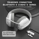 Безпровідні ігрові навушники ATTACK SHARK L80 (Bluetooth 5.3, 2.4G, білі) - зображення 4
