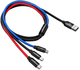 Кабель Baseus Three Primary Colors USB  to USB Type-C + Lightning + microUSB 0.3 м 3.5A Black (CAMLT-ASY01) - зображення 2