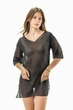 Пляжна жіноча легка туніка Felisiya Lingerie із шифону 83-170 L Чорний - зображення 2