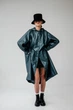 Жіночий дизайнерський дощовик плащ тренч Parasol'ka смарагдовий Emerald (S-L) oversize one size, плащ вільного крою водонепроникний, дощовик з капюшоном - изображение 1