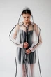 Легкий водонепроникний дизайнерський дощовик – oversize one size, для міста, подорожей та міжсезоння, плащ вільного крою водонепроникний, дощовик з капюшоном - изображение 4