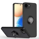 Чохол Fiji Colorframe для Apple iPhone 16e матовий бампер з кільцем підставкою Black - зображення 1