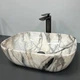 Умывальник (раковина) VBI RAVENNA LIGHT GREY ONYX GLOSSY накладной - изображение 4