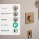 Внешняя часть смесителя без скрытой части HANSGROHE Ecostat Comfort бронза латунь 155x155мм 33711140 - изображение 4