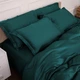 Простынь на резинке MirSon Tencel №07 Emerald 200 х 220 см (2200009371325) - изображение 7