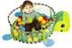 Mata edukacyjna dla maluszka Lean Toys 3 w 1 Żółw z basenem i piłkami 1605 (5904204759830) - obraz 4