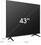Телевизор 43 дюйма Hisense 43A6FG (4К Smart TV Wi-Fi Bluetooth — W25-AD8168) Б/У - изображение 2