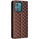 Чехол Deexe Rhombus Book для Motorola Edge 40 Neo - Brown - изображение 6