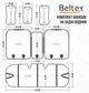 Накидки на сидіння beltex monte carlo (перед+зад) стільники чорні - зображення 8