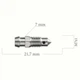 Штуцер прокачки тормозов WP 0053 (M7x1 L=21,7 mm) - изображение 4
