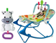 Колиска-гойдалка Lean Toys 2в1 Блакитна 9495 (5904204755191) - зображення 3