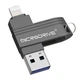 Флешка металлическая 2в1 512GB USB-Lightning для телефона и компьютера Microdrive A1 OTG Черный - изображение 1