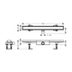 Трап для душа под плитку Hansgrohe RainDrain Compact Flat 70 см 56165000 - изображение 7