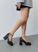 Женские туфли на каблуке и платформе L&M 36р(23см) черные эко-кожа (11798-36) - изображение 3